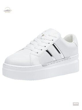 Platform Sneakers Chunky Lace-Up Fashion Tennis Shoes
